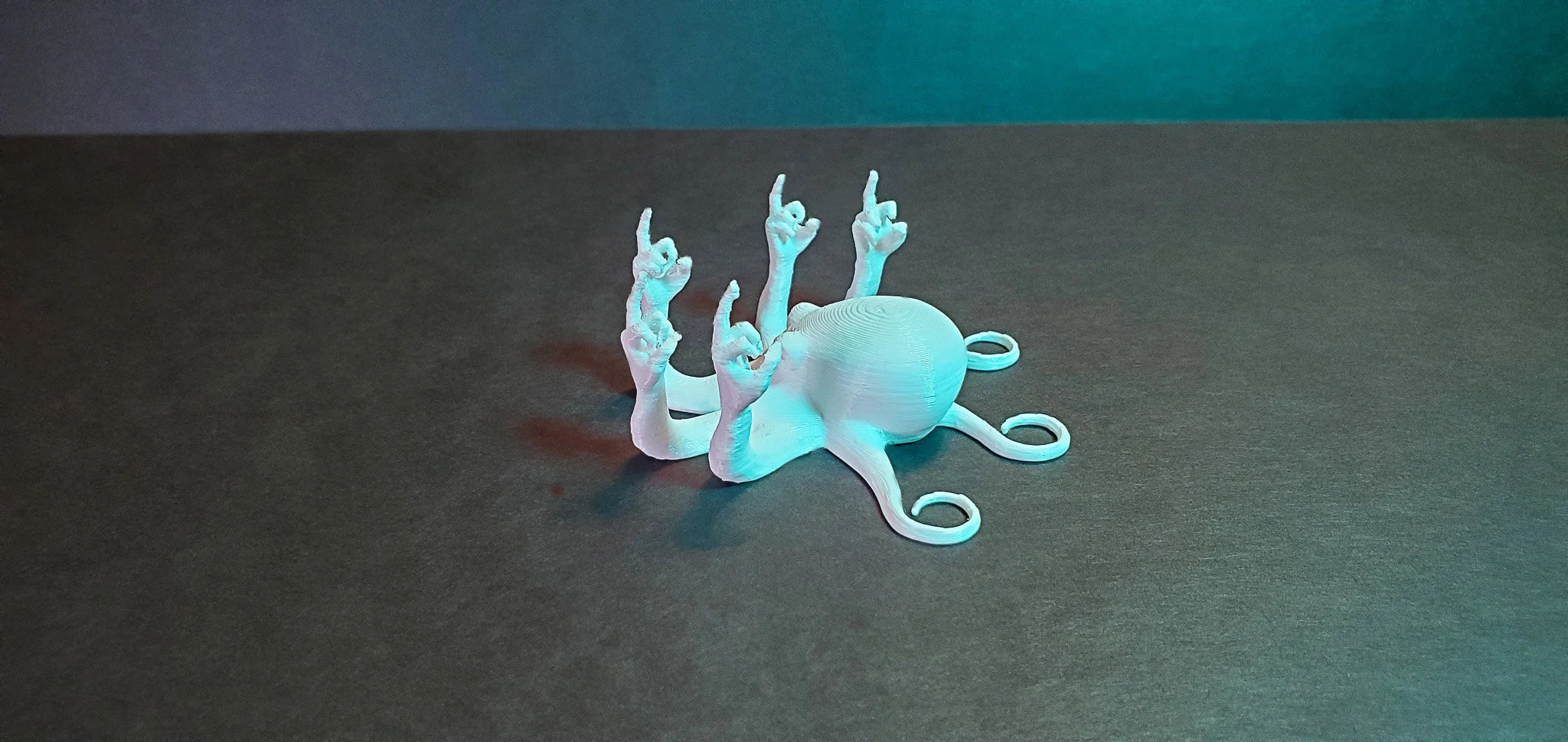 Fucktopus Octopus 90+ Colors: Middle Finger, 3D Printed, Valentines Gift, Vulgar Desk Ornament, Angrypus, Gag Gift, Rude, Octopoda, Vulgaris