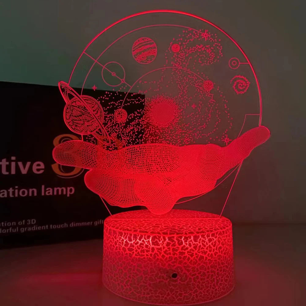 3D Optical Illusion Projectors Lamp Universe Space Galaxy in the Palm of Your Hand LED Night Light for Space Lover Boys and Girl
